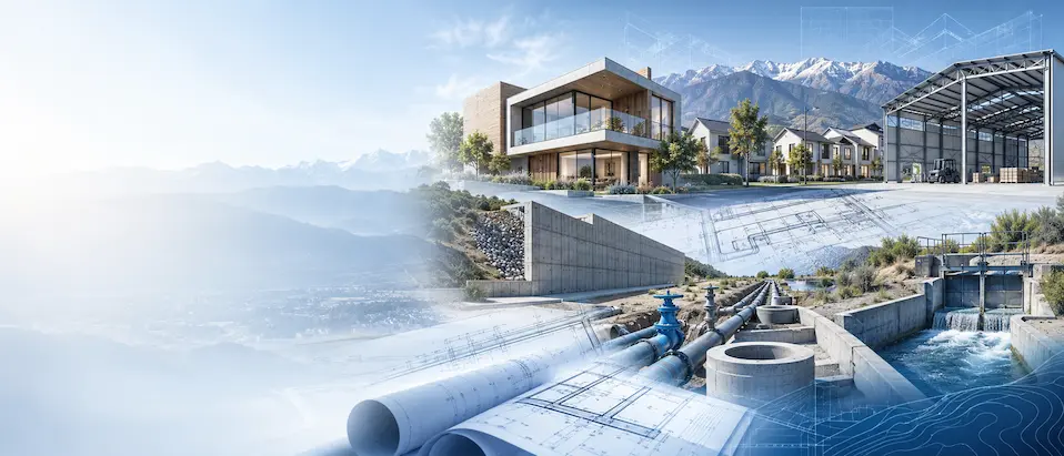 Proyectos de ingeniería civil, estructural, sanitaria, viviendas, galpones y obras hidráulicas desarrollados por Langley Consultores